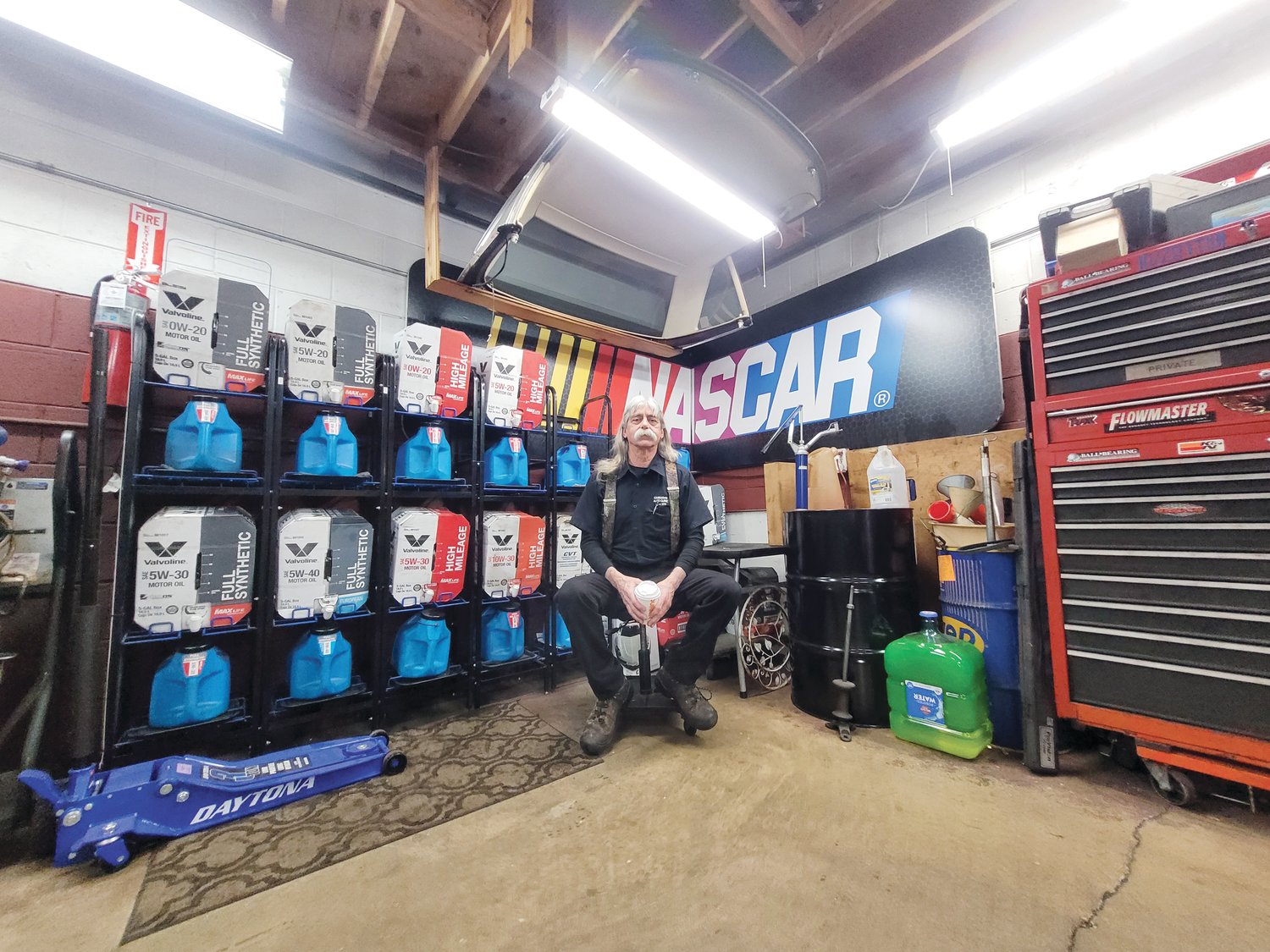 TAKING A BREAK: Dave Carrara has owned and operated Carrara’s Auto Clinic since 1979. His son won’t be taking over and Carrara has decided to close up shop.